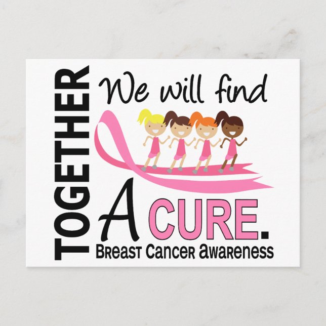 Postal Encontraremos Un Cáncer De Mama Seguro (Anverso)