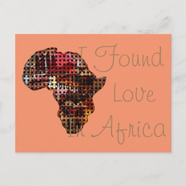 Postal Encontré Amor En África (Anverso)