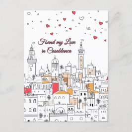 Postal Encontré mi amor en Casablanca El día de San Valen