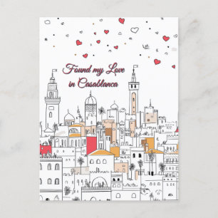 Postal Encontré mi amor en Casablanca El día de San Valen