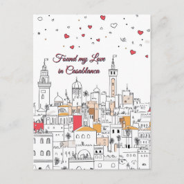 Postal Encontré mi amor en Casablanca el día de San Valen