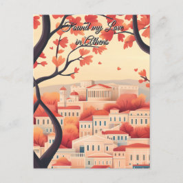 Postal Encontré mi amor en el El día de San Valentín de A