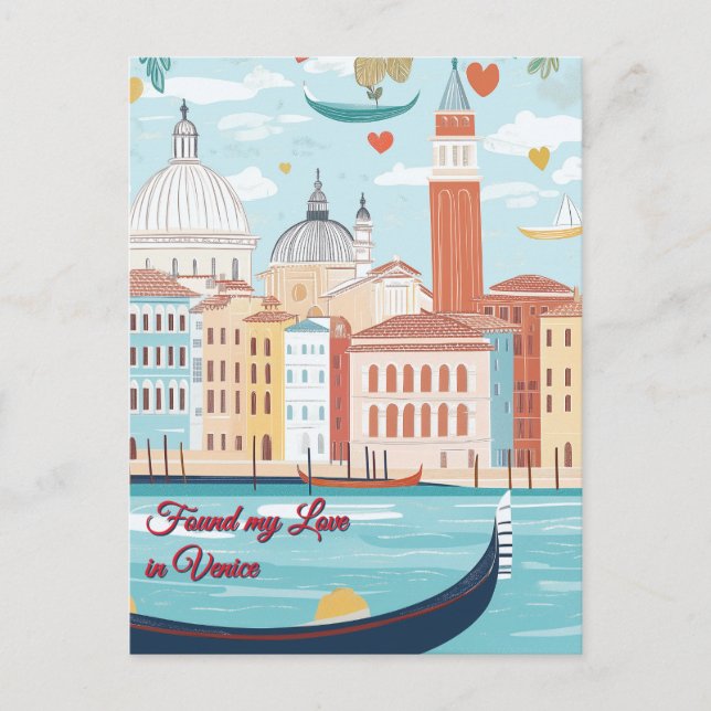 Postal Encontré mi amor en el El día de San Valentín de V (Anverso)