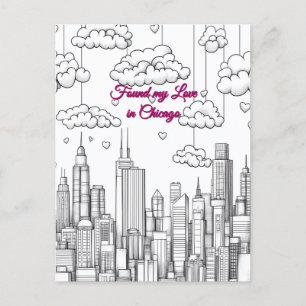 Postal Encontré mi amor en un El día de San Valentín de C