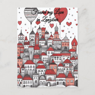 Postal Encontré mi amor en Zanzíbar El día de San Valentí