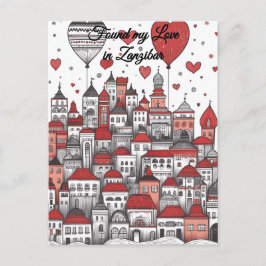 Postal Encontré mi amor en Zanzíbar El día de San Valentí