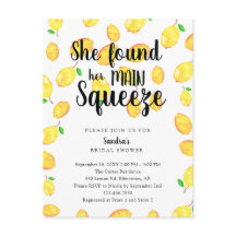 Encontró su principal ducha de novia con limón lim