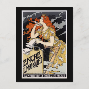 Postal Encre L. Marquet, Eugène Grasset