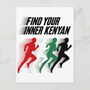 Postal Encuentra tu maratón keniano interior