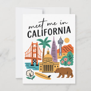 Postal Encuentrame En California Golden Gate Bear Surf