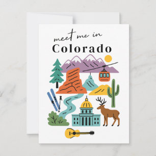Postal Encuentrame En Colorado Recuerdo De Senderismo Nat