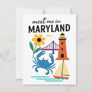 Postal Encuéntrame En Maryland Lighthouse Sailboat East C