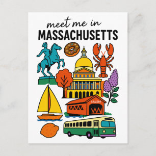 Postal Encuentrame En Massachusetts Boston Langosta Aránd