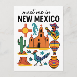 Postal Encuentrame En Nuevo México Southwest Zia Globo Ae