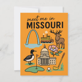 Postal Encuentreme en Missouri St. Louis Kansas City Retr
