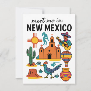 Postal Encuentreme en Nuevo México Suroeste Zia Aire Cali