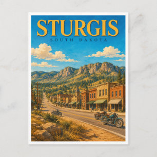Postal Encuentro de Motocicletas Sturgis Dakota del Sur G