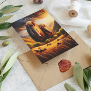 Postal Encuentro pacífico: Dos varas en campo islámico