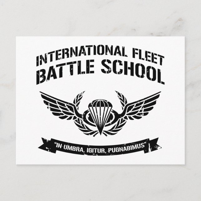 Postal Ender de la Escuela Internacional de Batalla de Fl (Anverso)