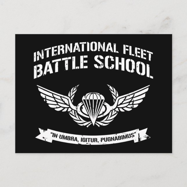 Postal Ender de la Escuela Internacional de Batalla de Fl (Anverso)