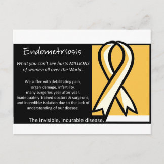 Postal Endometriosis - Cinta amarilla