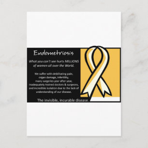 Postal Endometriosis - Cinta amarilla
