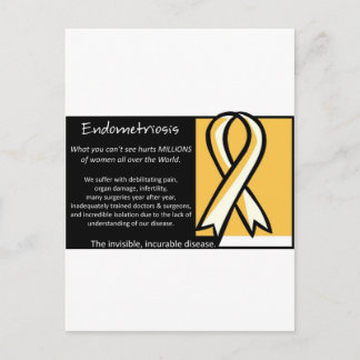 Postal Endometriosis - Cinta amarilla