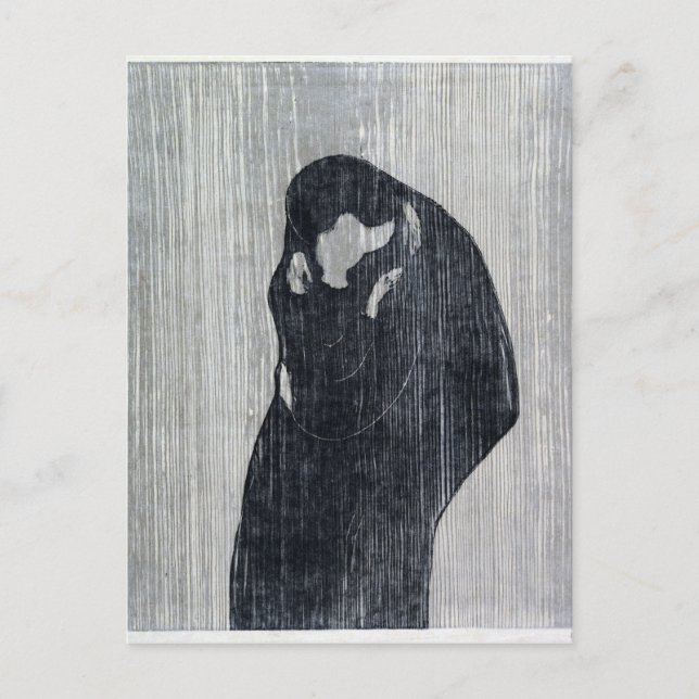 Postal Endvard Munch The Kiss IV (Anverso)