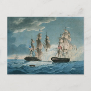 Postal Endymion de HMS vs presidente de USS