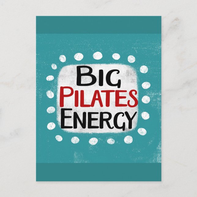 Postal energética Big Pilates (Anverso)