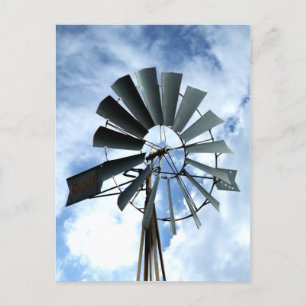Postal Energía alternativa - Potencia del molino de vient