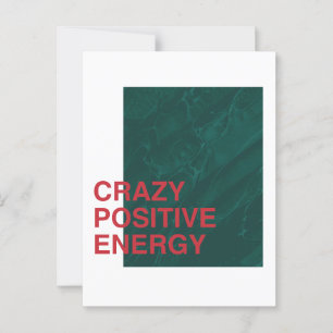 Postal Energía Crazy Positiva - Diseño Audaz De Oferta Mo