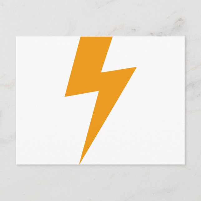 Postal Energía de Trueno Amarillo Impreso (Anverso)