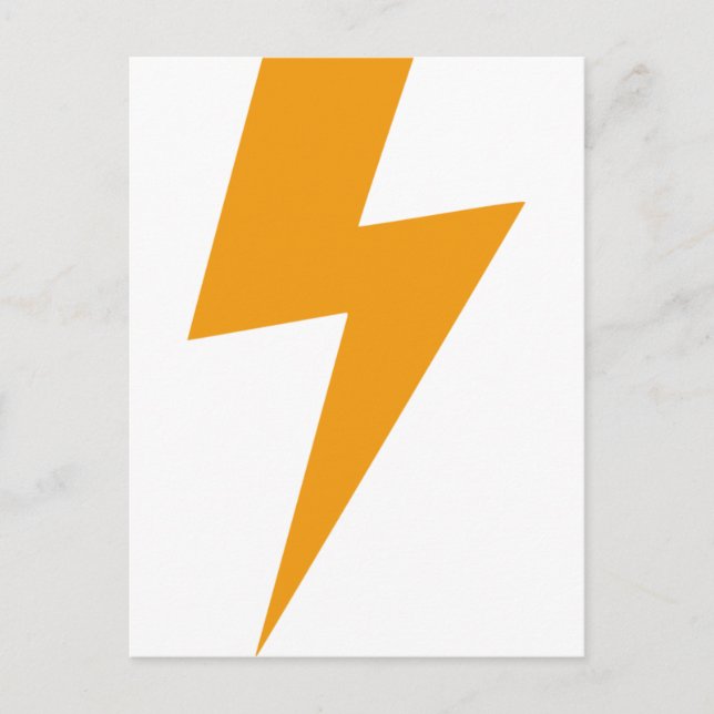 Postal Energía de Trueno Amarillo Impreso (Anverso)