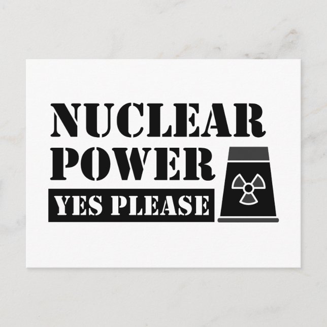 Postal Energía nuclear Sí Por Favor (Anverso)