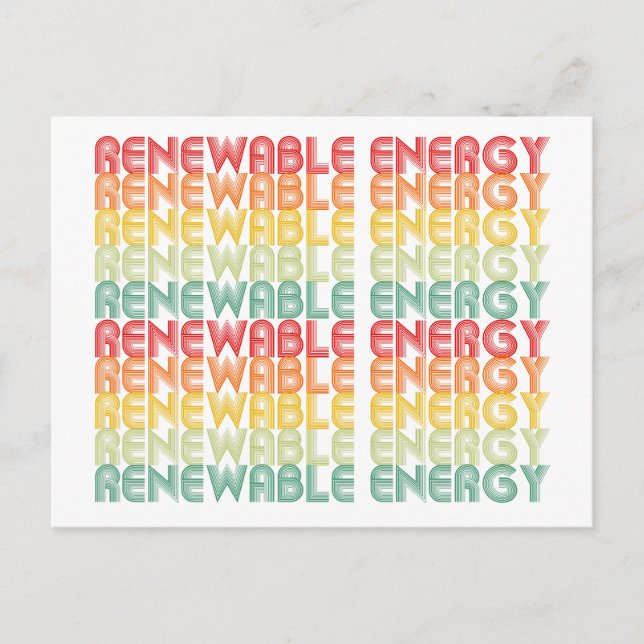 Postal Energía renovable (Anverso)