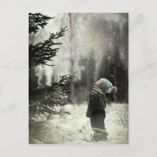 Postal Enfant et sapin