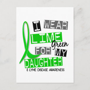 Postal Enfermedad De Lyme Que Llevo Lime Green Para Mi Hi