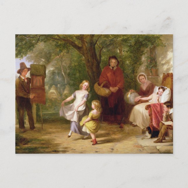 Postal Enfermedad y salud, 1843 (Anverso)