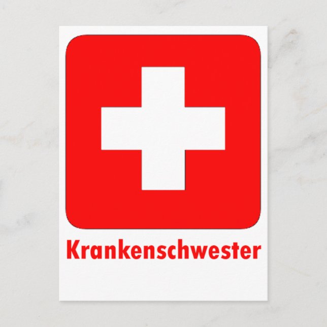 Postal Enfermera-alemana (Anverso)