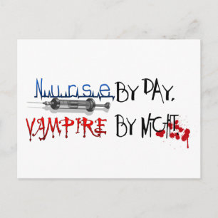 Postal Enfermera de día, vampiro de noche