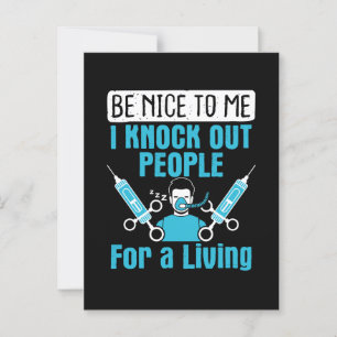 Postal Enfermera de la CRNA Anestesista llama a la gente