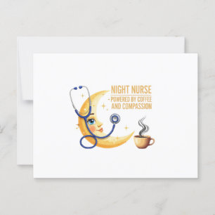Postal Enfermera del turno de noche - Coffee & Compassion