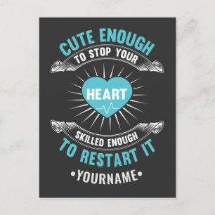 Postal Enfermera divertida de Enfermería