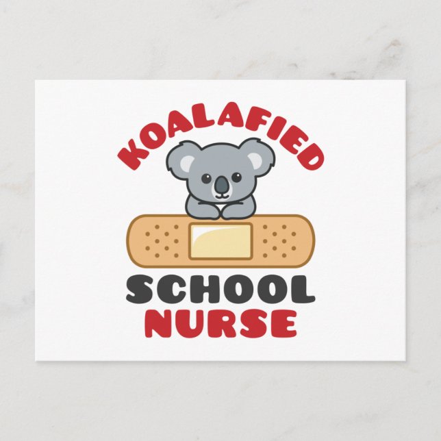 Postal Enfermera escolar Koala Koalafied (Anverso)