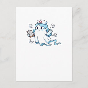 Postal Enfermera Fantasma Espeluznantemente Cuidadosa y