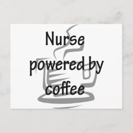 POSTAL ENFERMERA POTENCIADA POR CAFÉ