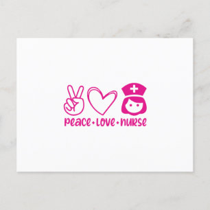 Postal Enfermera Regalo Paz Enfermera de Amor
