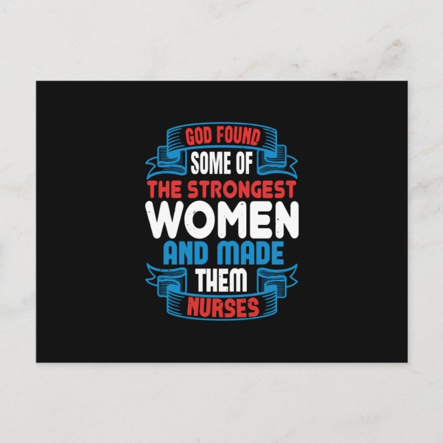 Postal Enfermeras Corona - Dios Encontró Mujeres Fuertes (Anverso)