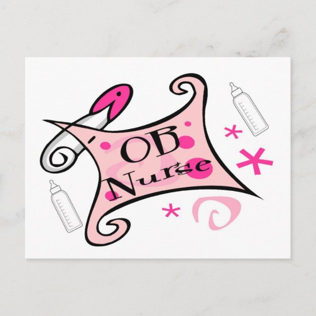 Postal Enfermería de enfermeras obstétricas (Anverso)